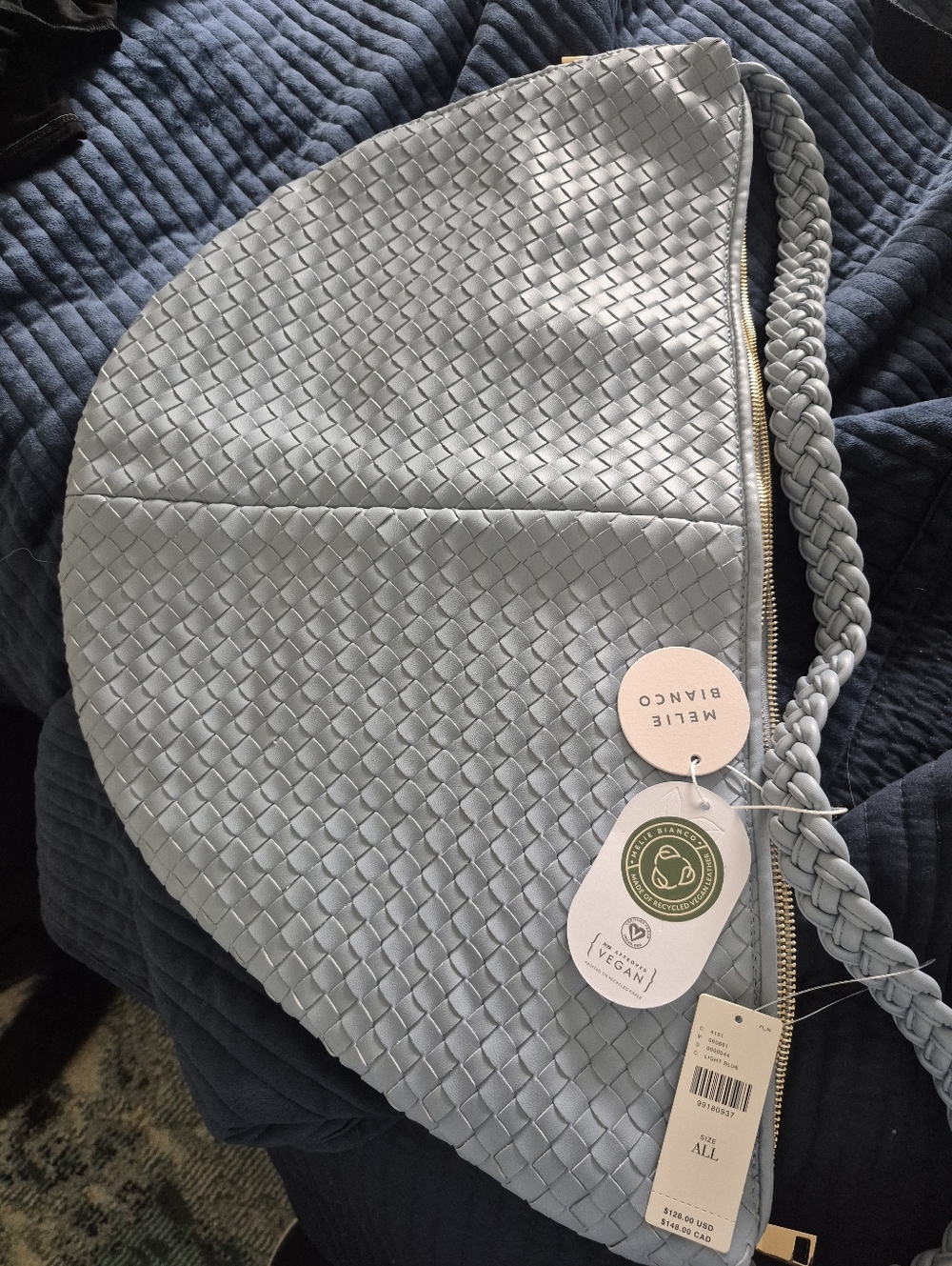 NWT Anthropologie MELIE BIANCO WOVEN CROSSBODY BAG